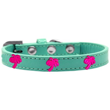 PET PAL Pink Palm Tree Widget Dog CollarAqua Size 12 PE769120